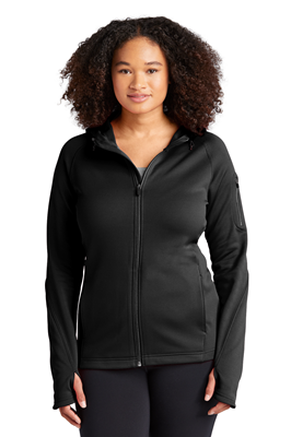 Ladies Tech Fleece Full Zip Hooded Jacket